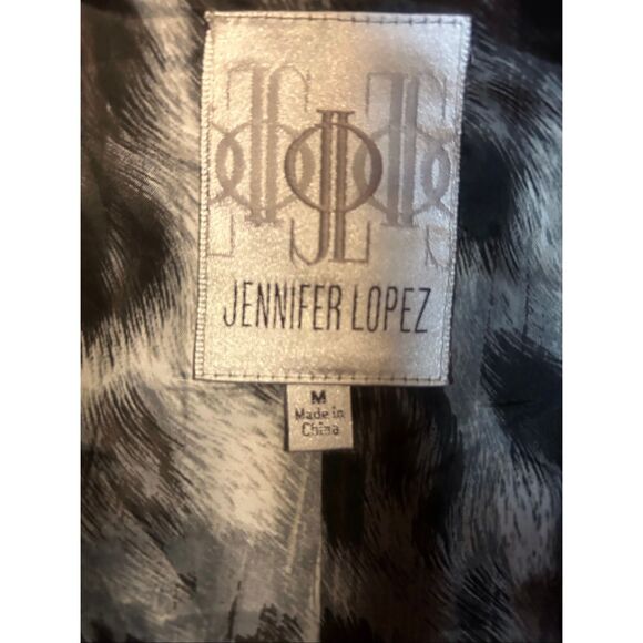 Jennifer Lopez Lined Faux Fur Black Jacket NWT Size Medium (5682) - Picture 5 of 7